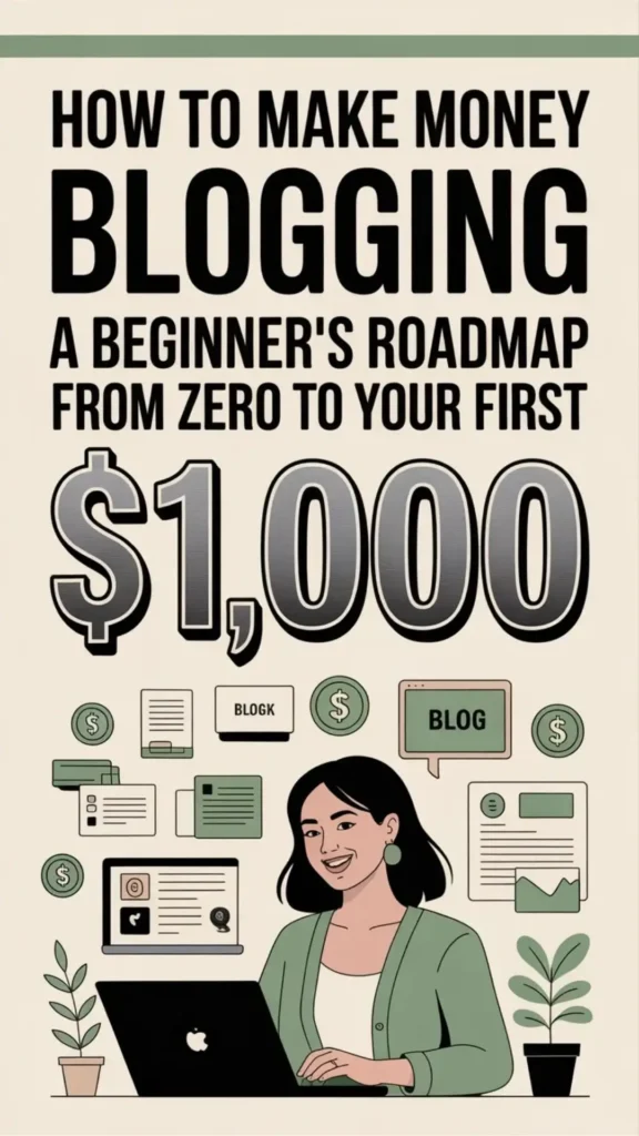 How To Make Money Blogging A Beginner's Roadmap From Zero to Your First $1,000