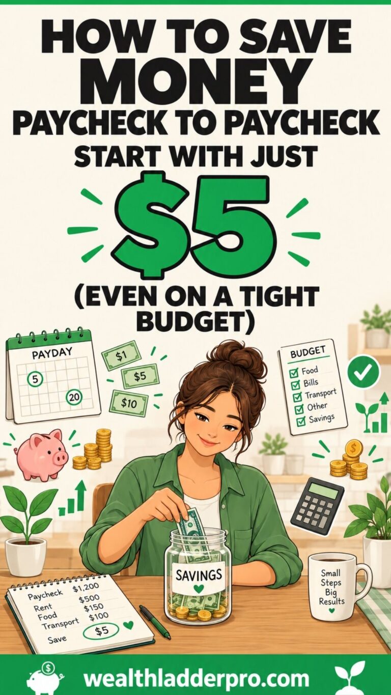 How to Save Money Paycheck to Paycheck (Even on a Tight Budget)