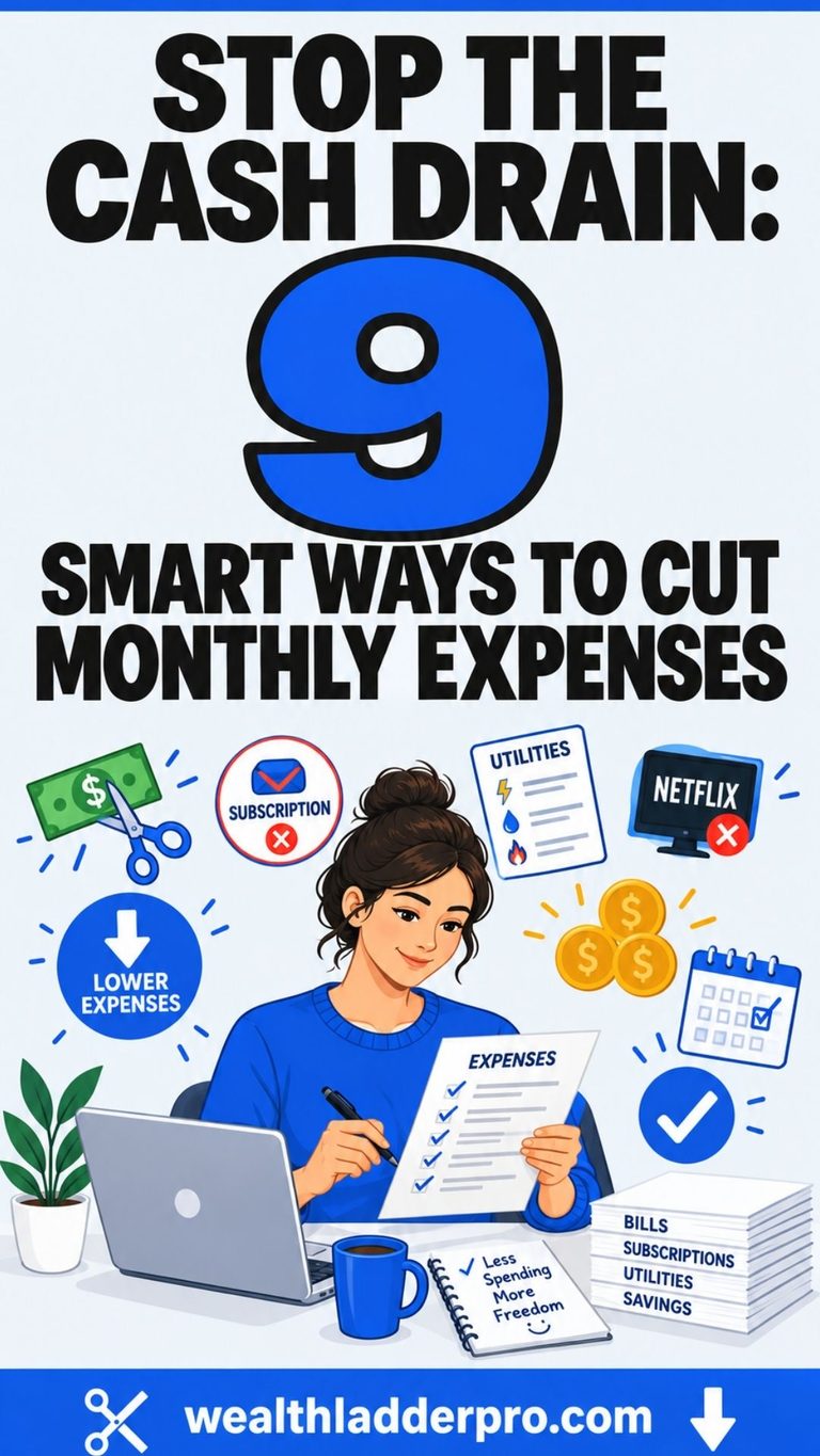 Stop the Cash Drain: 9 Smart Ways to Cut Monthly Expenses